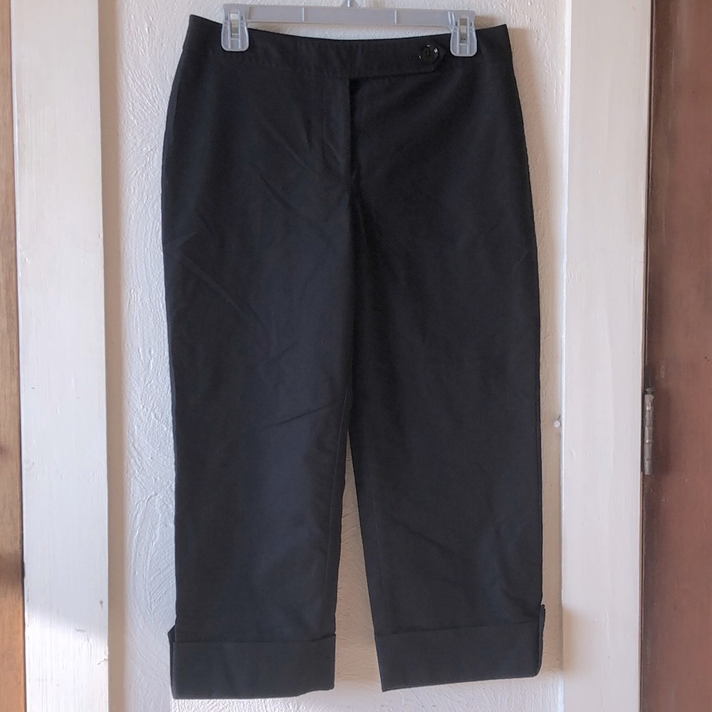 Black cuffed LEGACY 4R wide legged women’s zippered trousers